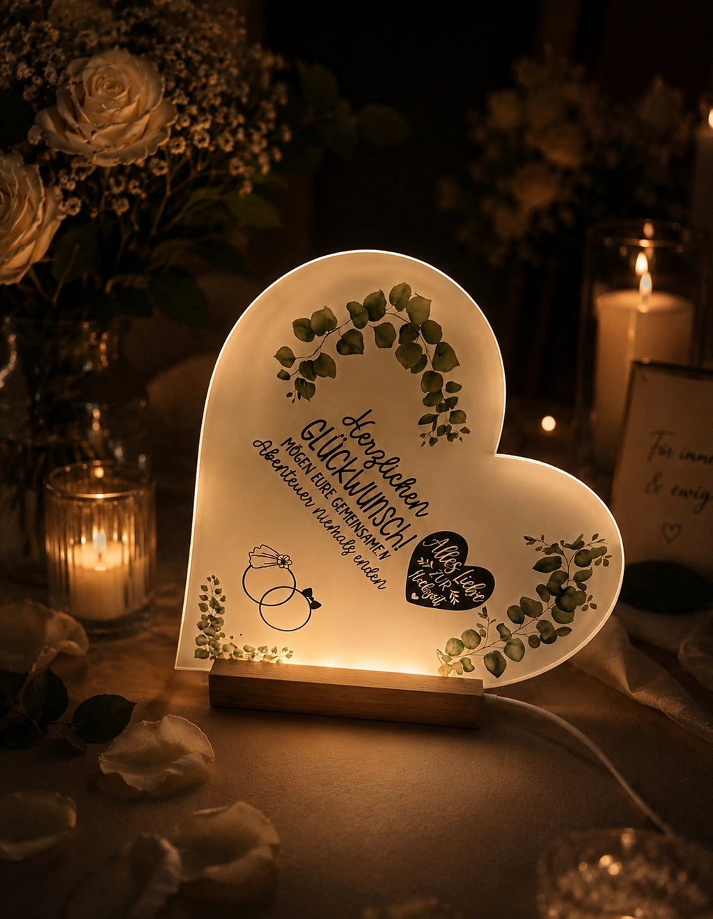 LED Herz  Hochzeit