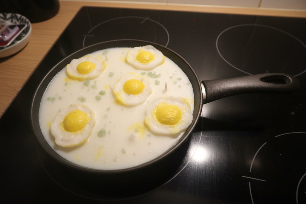 Spiegelei Kerze