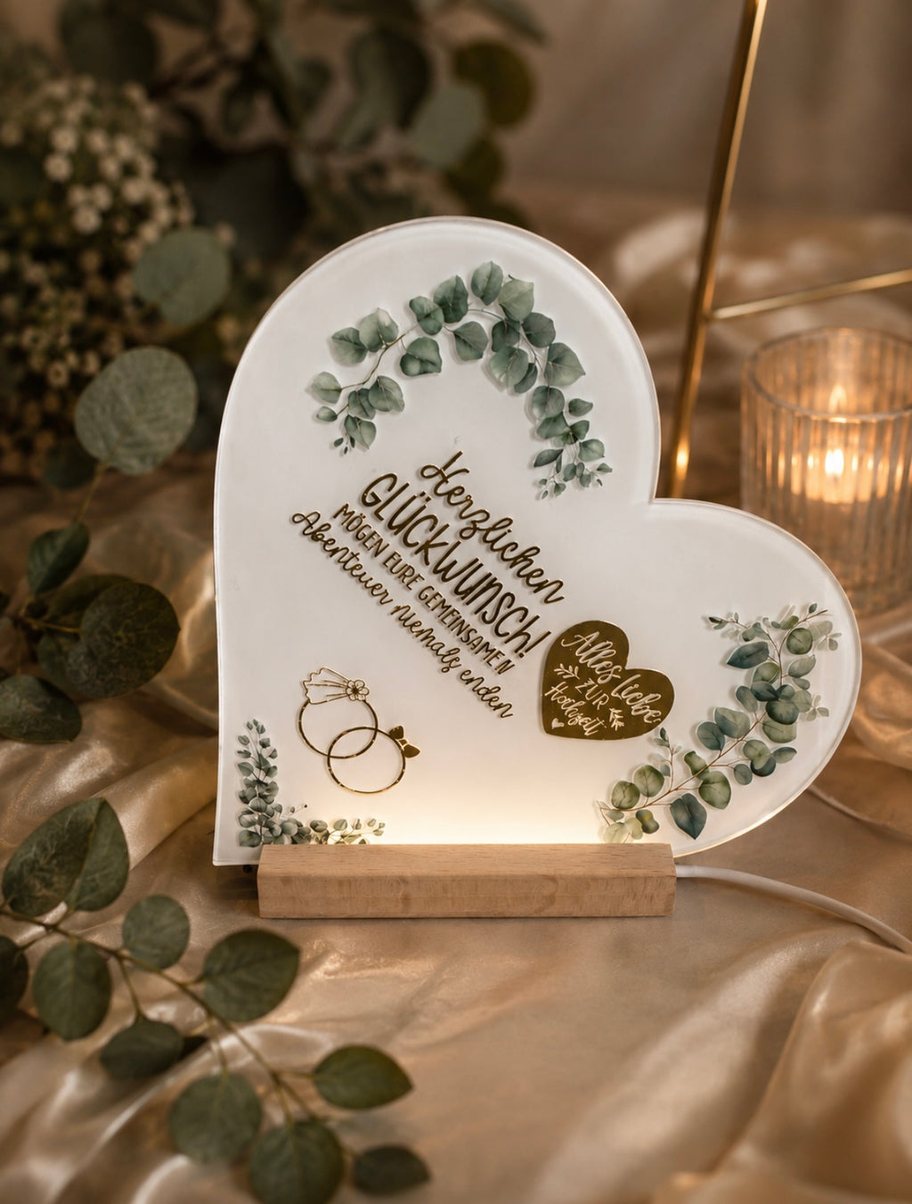 LED Herz  Hochzeit
