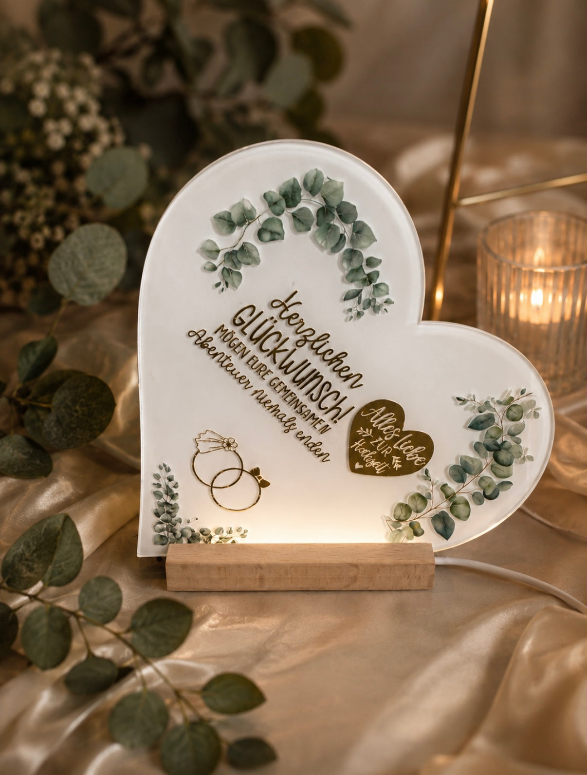 LED Herz  Hochzeit