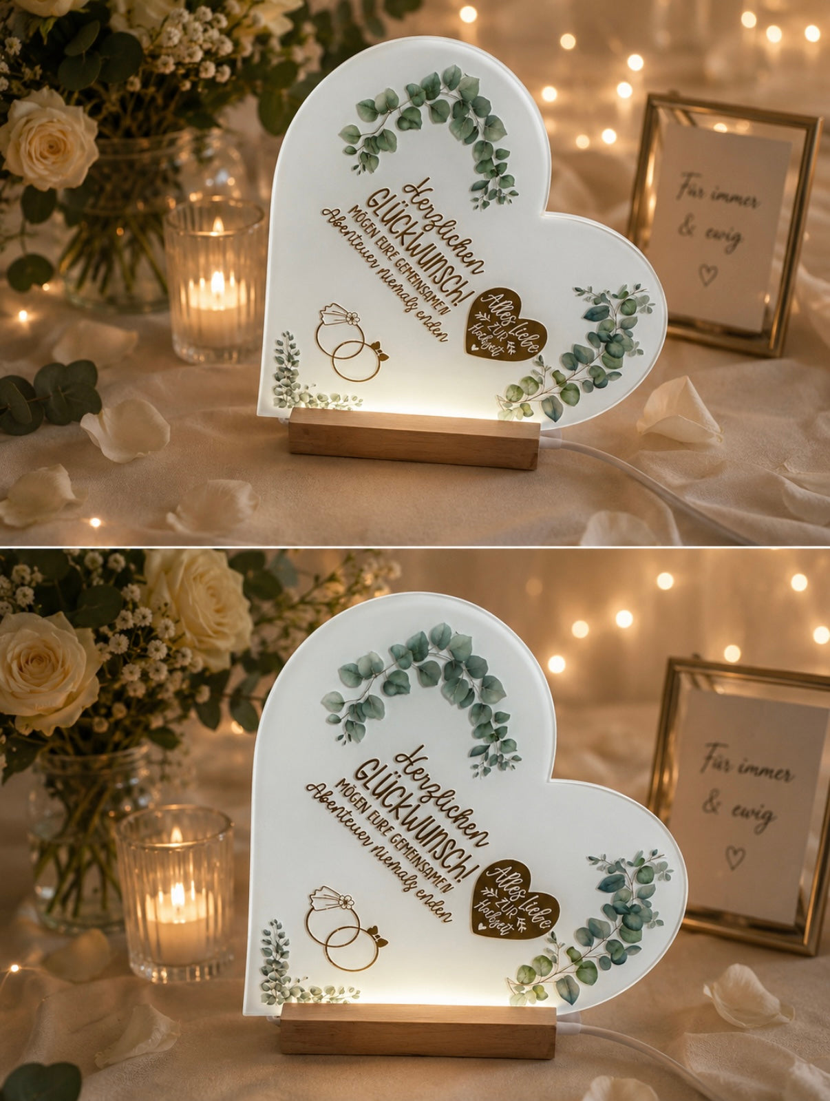 LED Herz  Hochzeit
